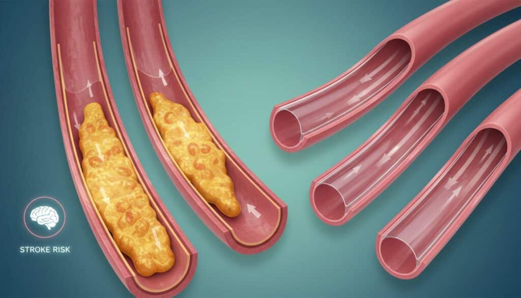 כלי דם צרים עם רובד שומני