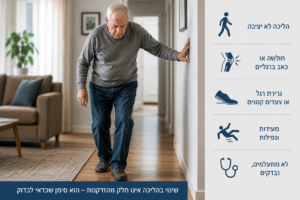 שינויים בהליכה בגיל השלישי